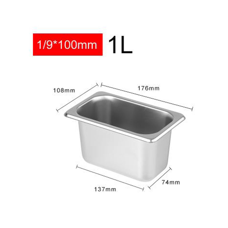 [HCM] Khay Inox Đựng Thạch Topping Trà Sữa 1/9