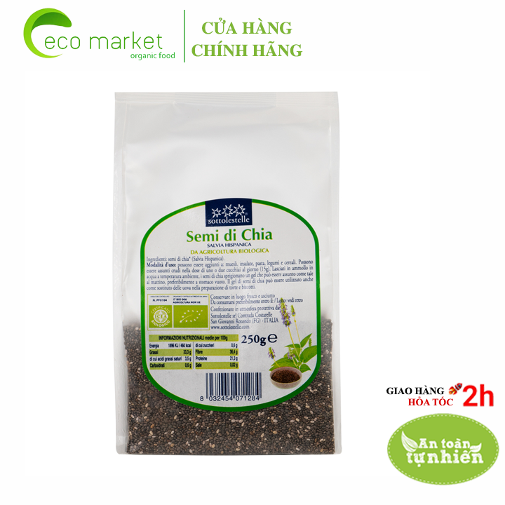 Hạt Chia hữu cơ 250g Sottolestelle