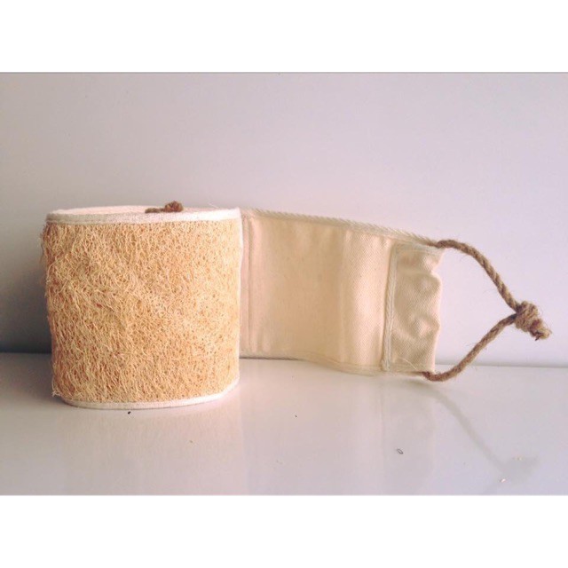 (Vi Lam) Loofah Back Scrub Belt (Back Scrub Belt, Bath Sponge) 80cm Long with String Helps Exfoliate Skin Safe for Skin Koshka Home