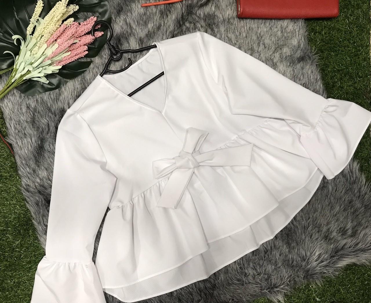 Áo kiểu nữ áo kiểu baby form 50kg trở lại,áo kiểu babydoll áo kate cột nơ ,áo kiểu xoè lai