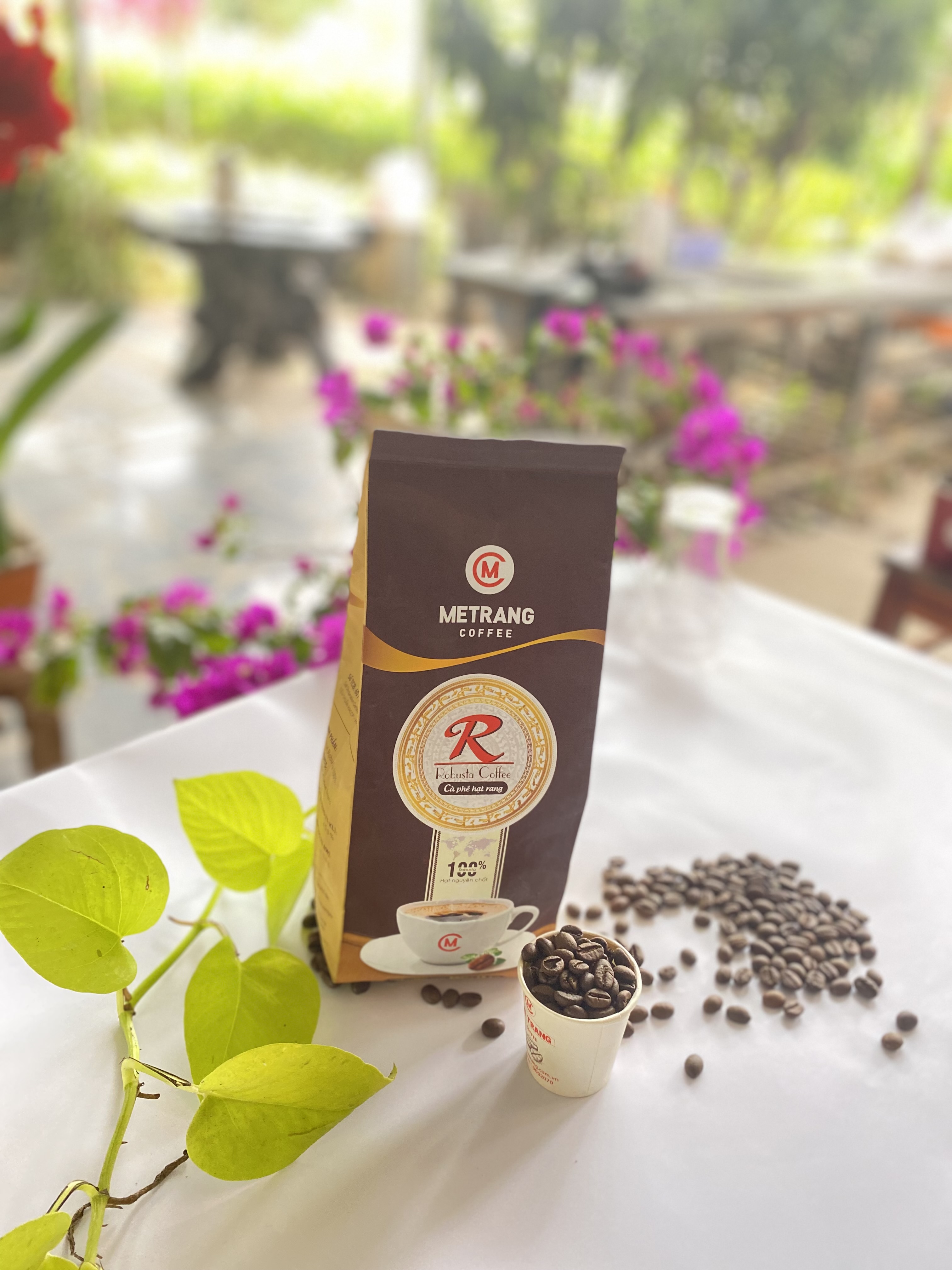 Cà Phê Robusta Mê Trang - túi hạt 500g - cà phê nguyên chất - pha phin