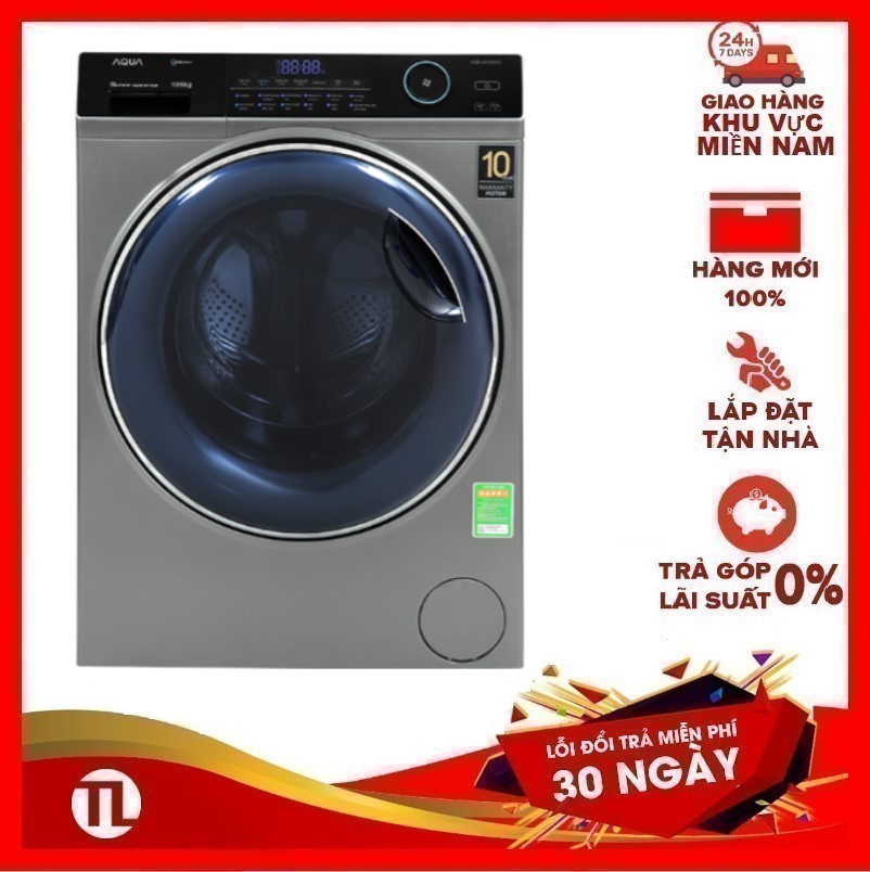 Máy giặt sấy Aqua Inverter 10 kg AQD-AH1000G- Miễn phí vận chuyển HCM
