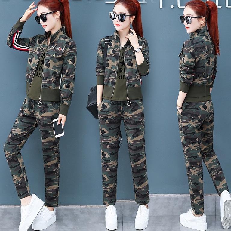 COMBO 3 MÓN ĐỒ BỘ THỂ THAO PHỐI LÍNH NỮ CAO CẤP