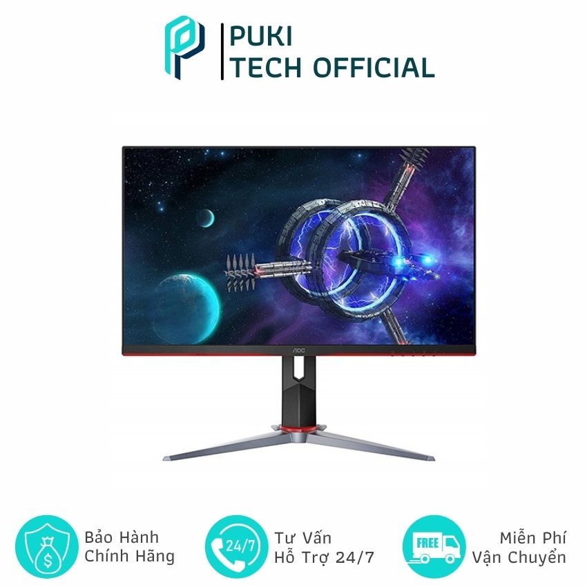 Màn hình máy tính pc LCD AOC 27G2 / 27IPS/ 1920x1080/ 250cd/m²/ 144Hz -PUKI Tech Official- PUKI63 Hàng Chính Hãng, Chất Lượng Tốt, Bền Bỉ, Màu Sắc Trung Thực, Phù Hợp Văn Phòng, Gia Đình, Gaming