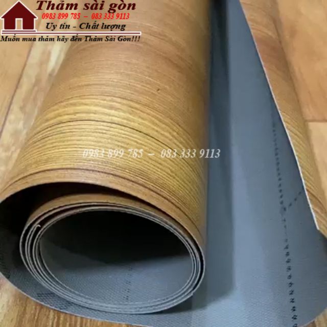 THẢM NHỰA SIMILI TRẢI SÀN VÂN GỖ TRANG TRÍ DÀY 0.5MM