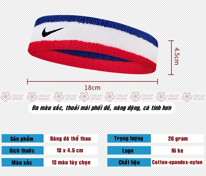 Băng Đô Thể Thao Headband Thấm Chặn Mồ Hôi Băng Trán Nam Nữ Tập Gym Bóng Chuyền Bóng Rổ Tennis Cầu lông Chạy Bộ Bóng Đá