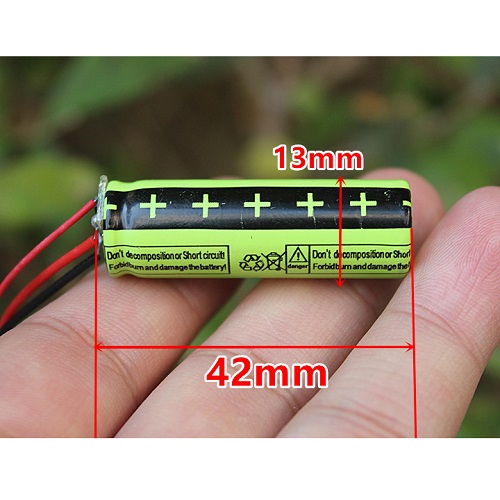 Pin tụ 3.7v 60mah dòng xả 10c có mạch bảo vệ