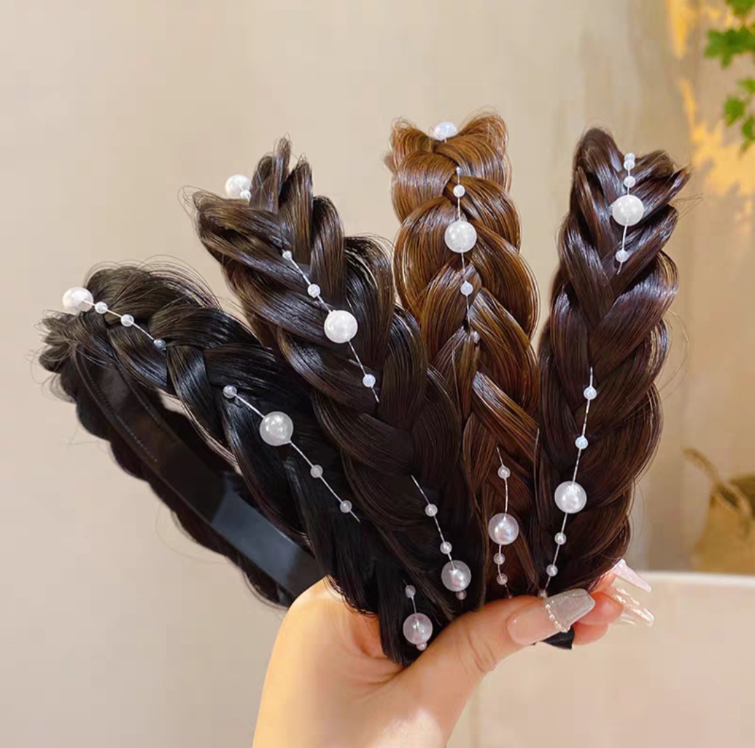 Bờm Tết Tóc Rối Gắn Ngọc Hot trend Cho Nữ