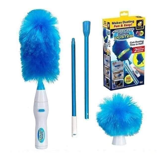 [ GIA DỤNG THÔNG MINH ] Chổi quét bụi thông minh SPIN DUSTER - sử dụng pin - điều chỉnh độ dài