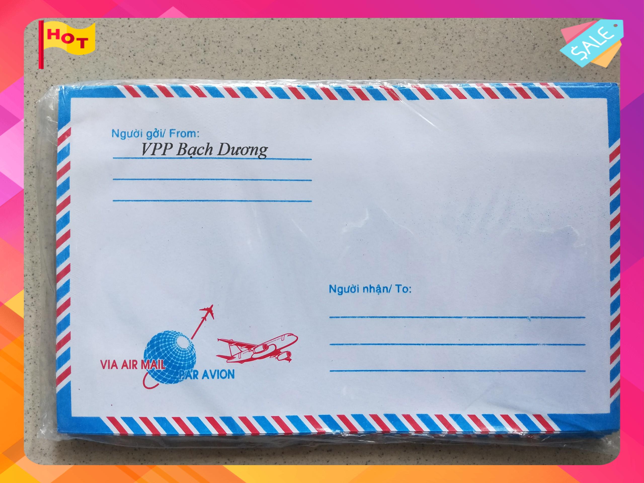 Bao thư sọc có keo - 25 cái/xấp - 11cm x 18cm