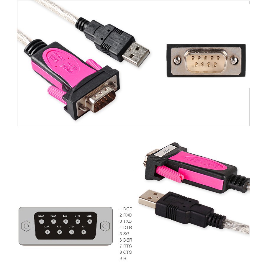 Cáp USB to Com (RS232) dài 1.8M Z-Tek (ZE533A)