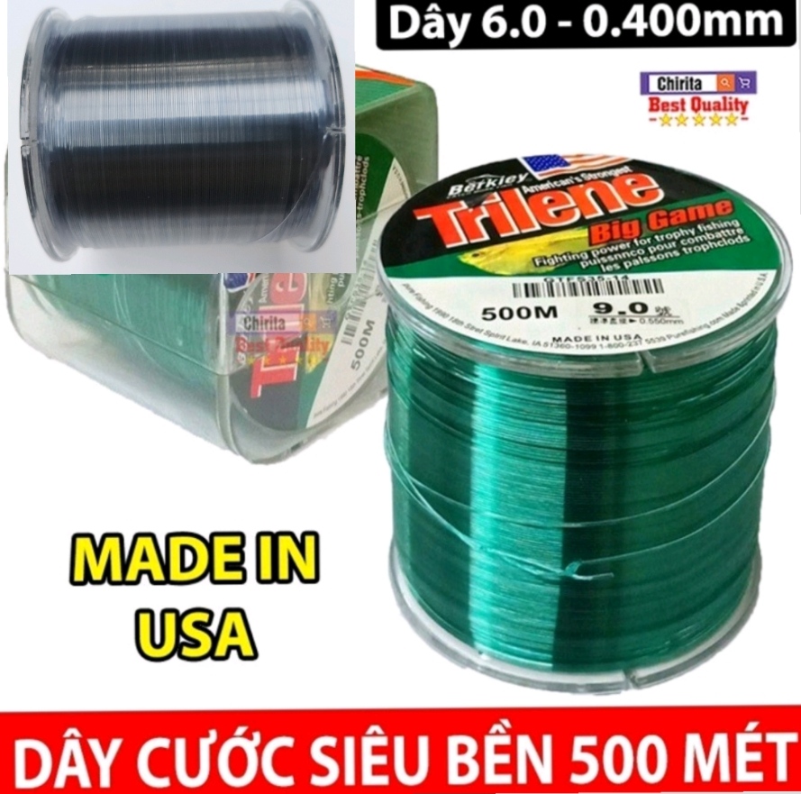 [xả hàng] Cước câu cá dây cước câu  tri 500m tàng hình