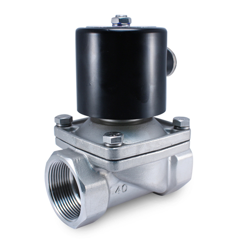Van điện từ INOX phi 21mm DN, thường đóng 12v 220v-(Đầu coil nhập XỊN).