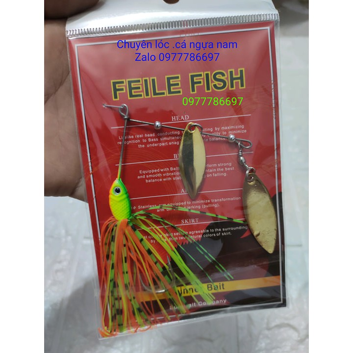 mồi giả spiner bait câu lure