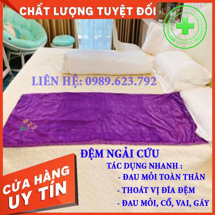 Thảm đệm ngải cứu đông y trị liệu giảm đau đầu, đau lưng, đau cổ vai gáy