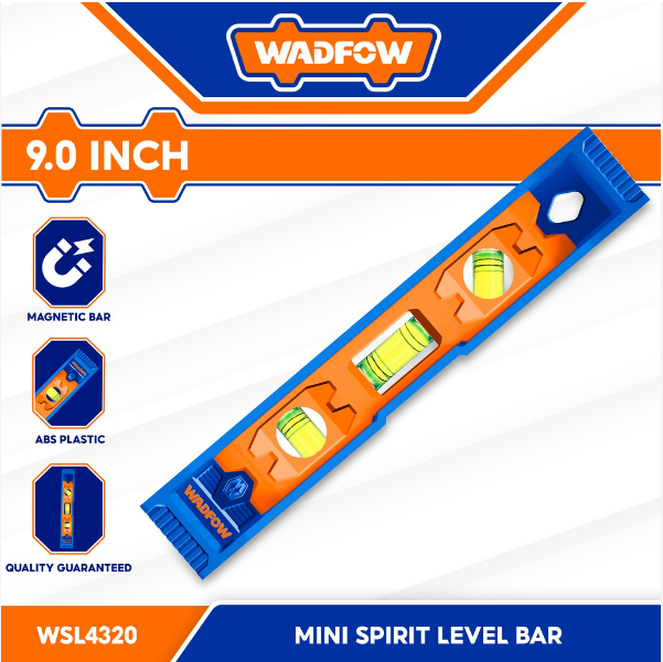 WSL4320 Thước thủy mini 225mm có nam châm WADFOW