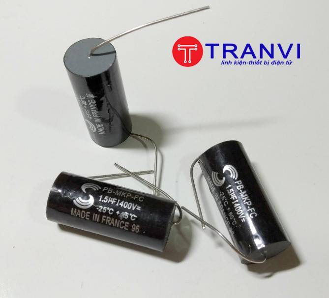 TỤ PHÂN TẦN LOA TREBLE 1,5MF 400V-BỘ 2 CÁI