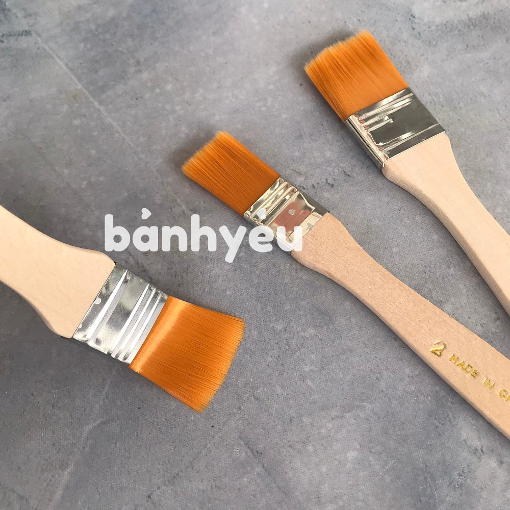 Chổi Quét Bánh Lông Mềm Cán Gỗ Nhỏ