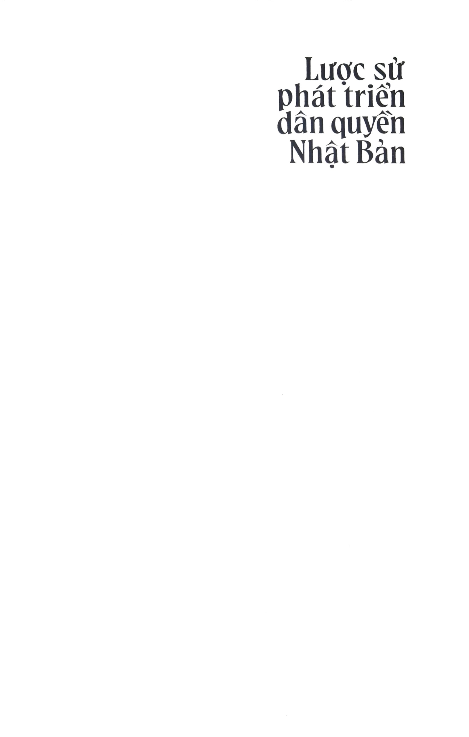 Sách - Lược Sử Phát Triển Dân Quyền Nhật Bản