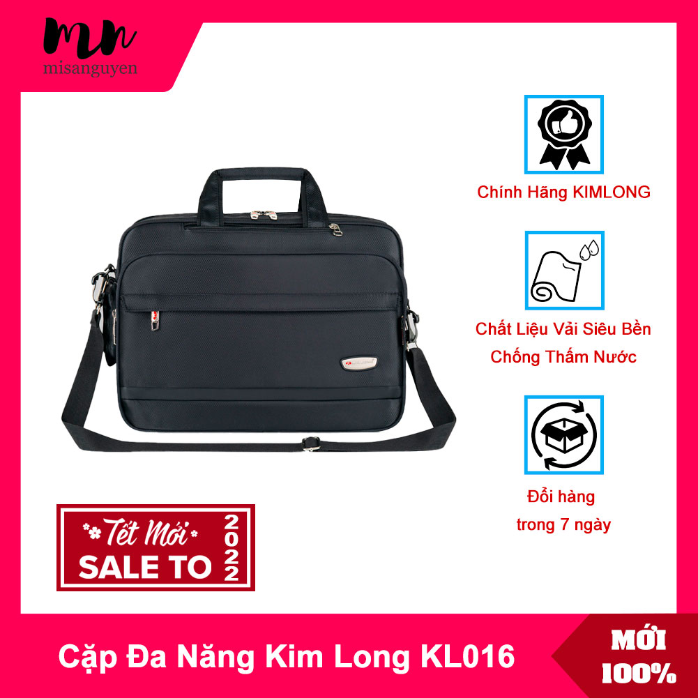 [HCM]Cặp xách đa năng laptop Kim Long KL016 (Đen)