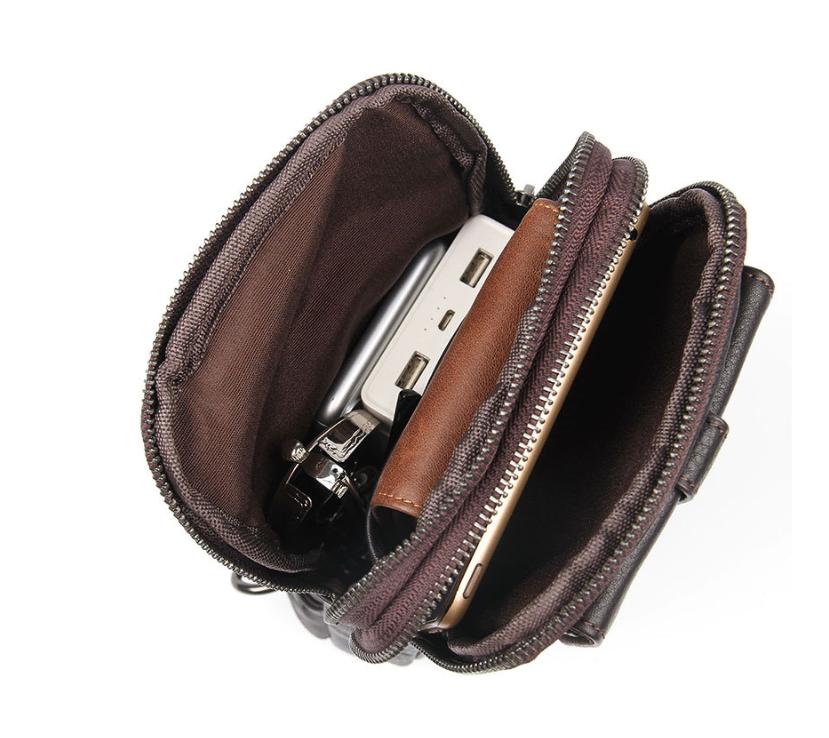 Túi Đeo Chéo Ngực Mini LIP152 Da Bò Thật