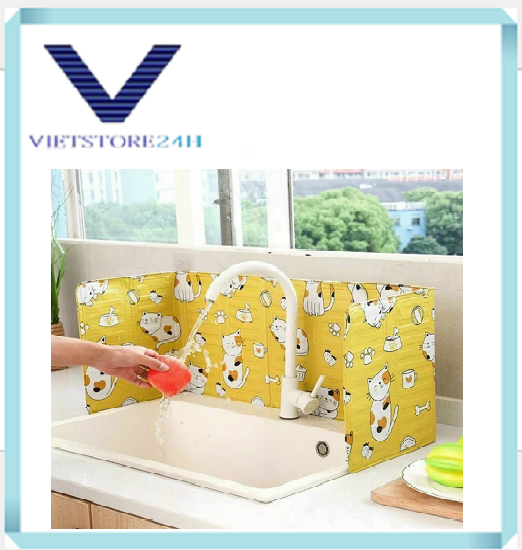 Tấm chắn dầu mỡ hoa văn độc đáo gấp gọn siêu xinh