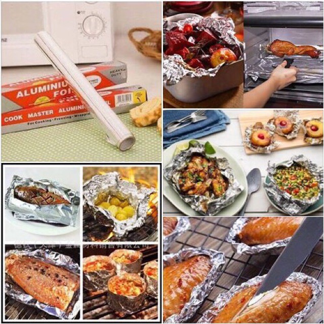 Giấy bạc bọc nướng thức ăn, giữ nóng đồ ăn