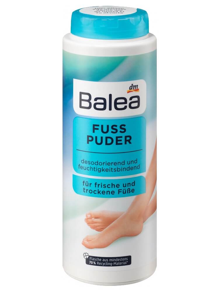 Bột và xịt khử mùi hôi chân Balea 100g
