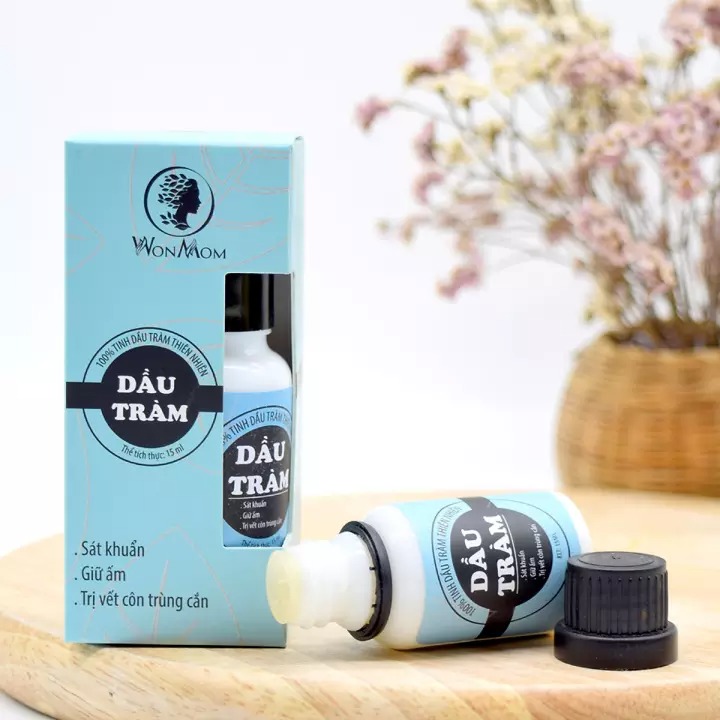 [HSD 8/2025] Dầu tràm nguyên chất Wonmom (100% lá tràm thiên nhiên)