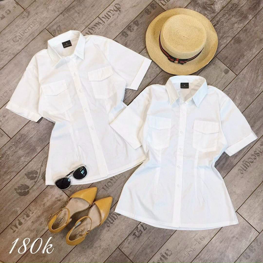 [FreeshipMAX] Áo sơ mi học sinh nữ