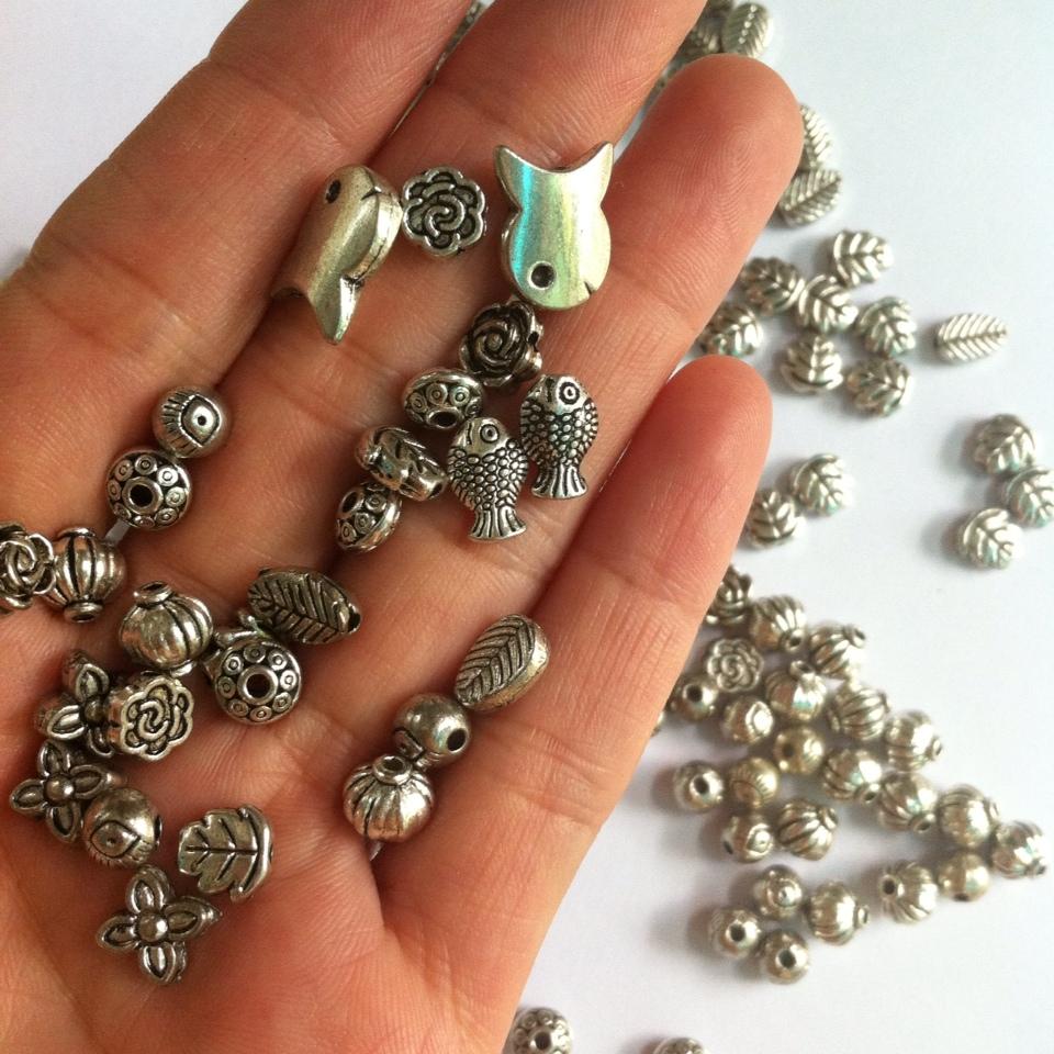 3 charm lỗ xỏ dây 1mm cước tròn