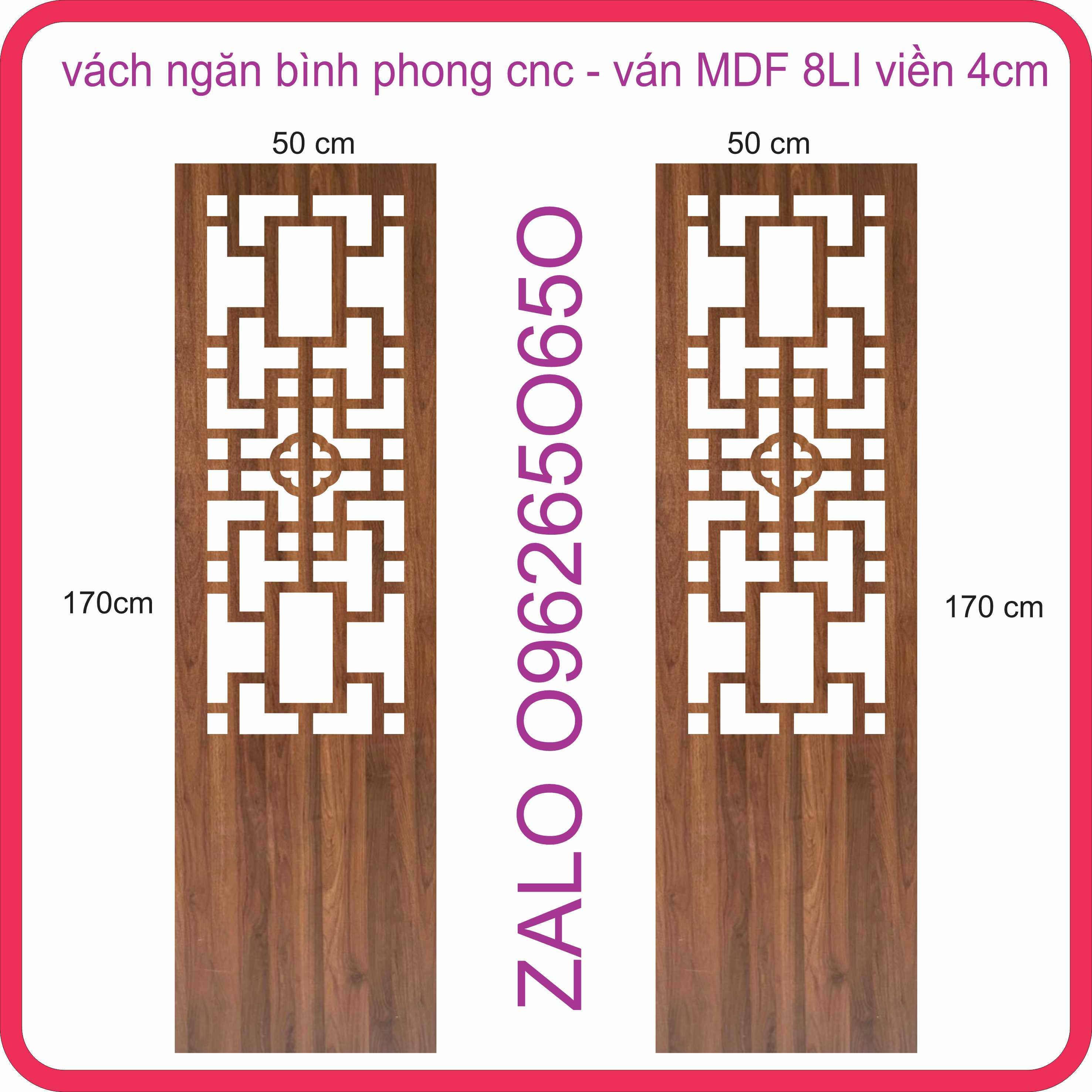 Vách Ngăn CNC phòng khách trang trí nhựa - kích thước hoa văn theo yêu cầu z@lo - nhận thiết kế thi công nội thát