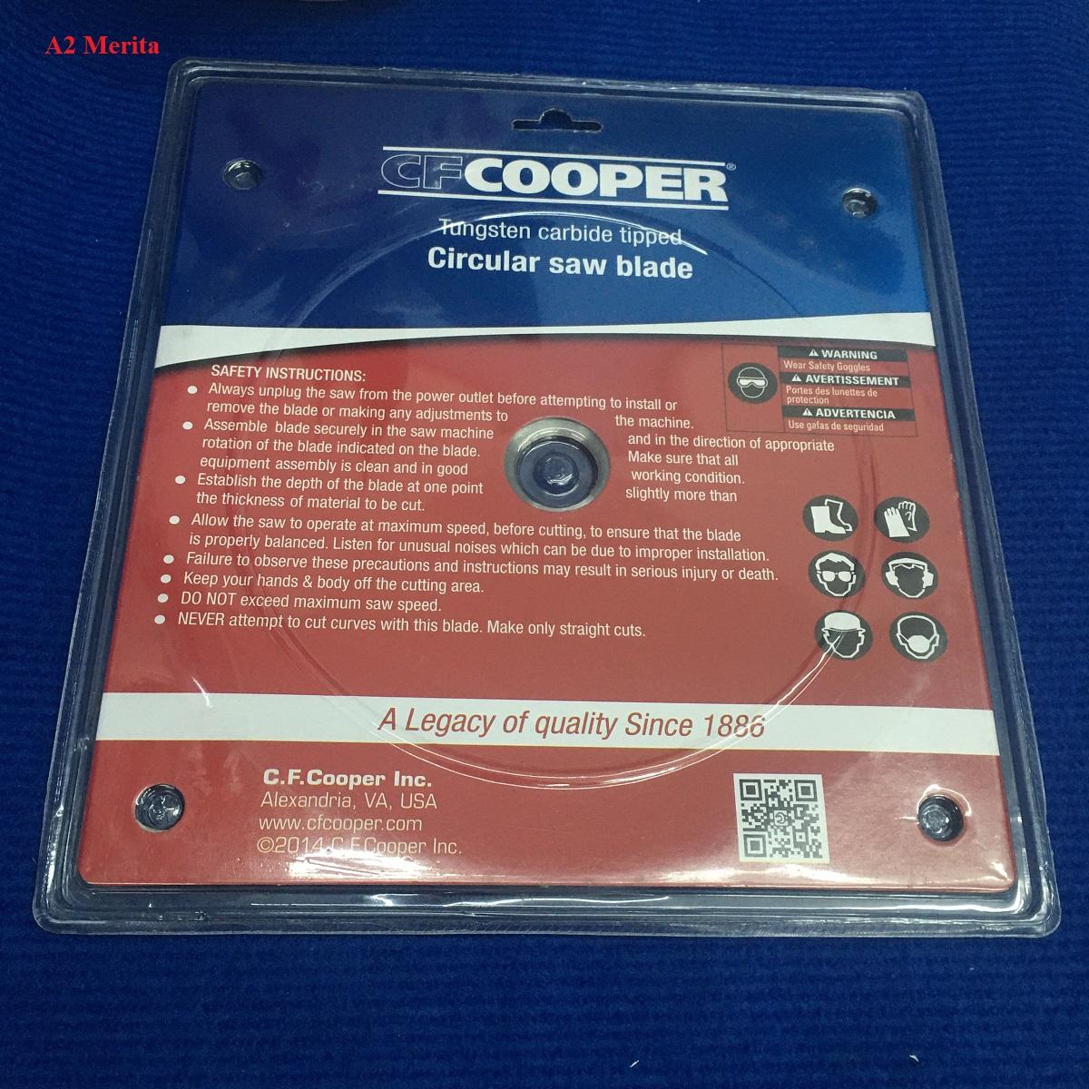 Lưỡi cưa gỗ 255mm x 60T CFCooper SW10060