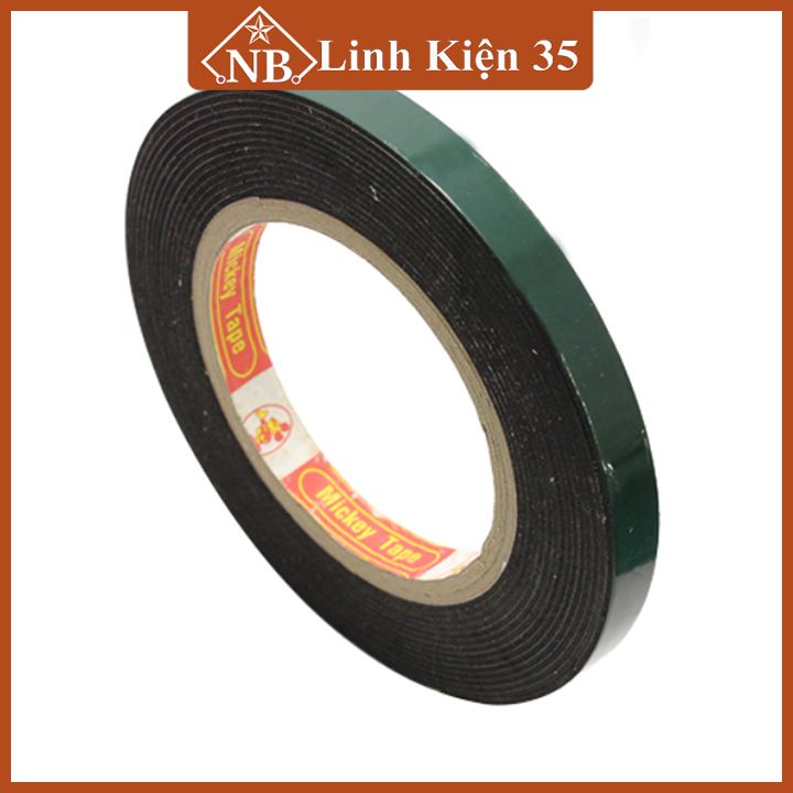Băng dính xốp 2 mặt chiều rộng 1.2cm/2cm/2.4cm/5cm