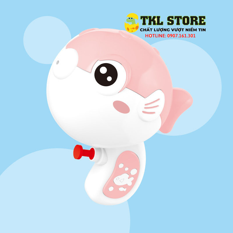 Đồ chơi phun nước hình cá mập, cá nóc cho bé