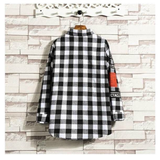 Sơ mi caro unisex - sơ mi flannel TP236