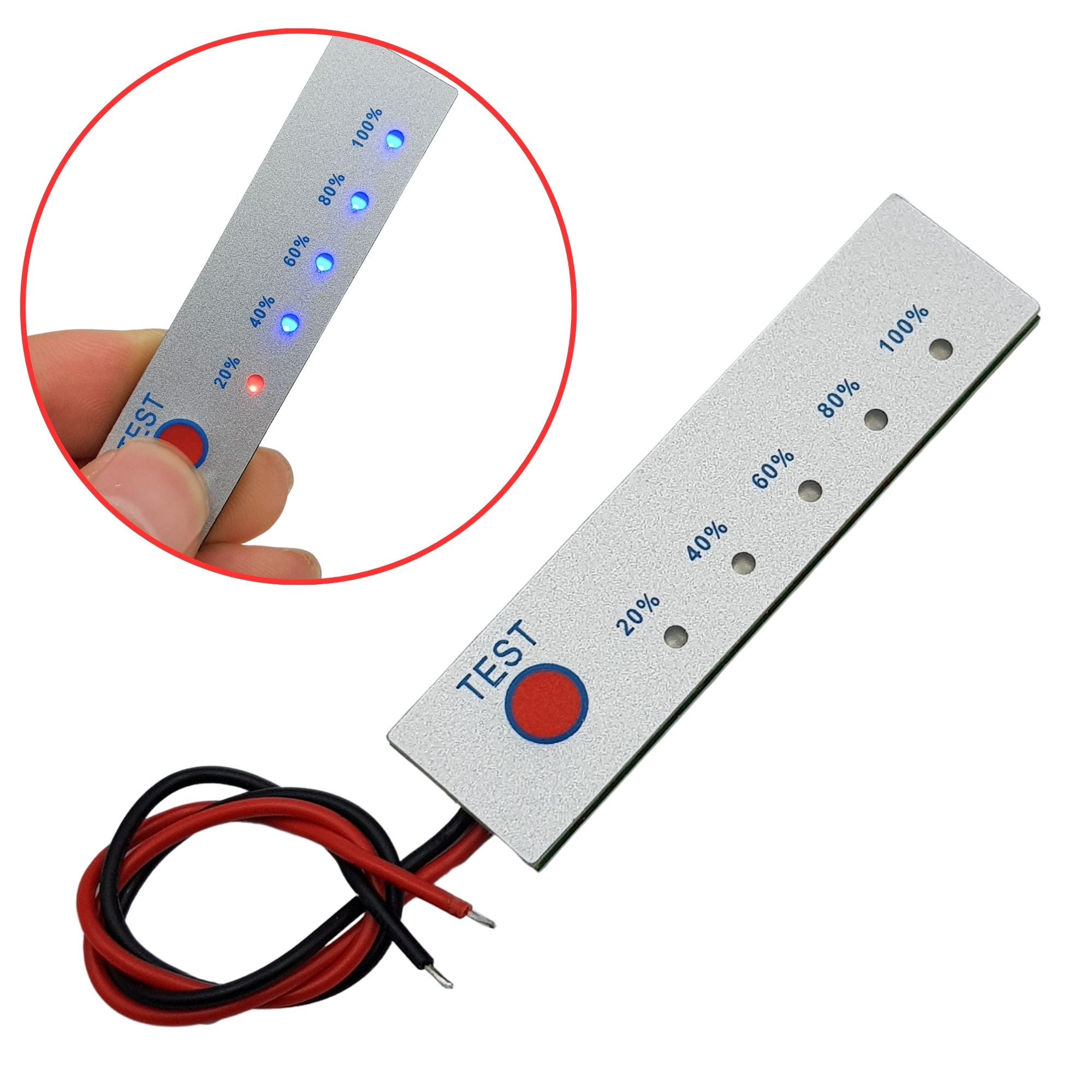 Mạch test hiển thì dung lượng pin Lithium 3S