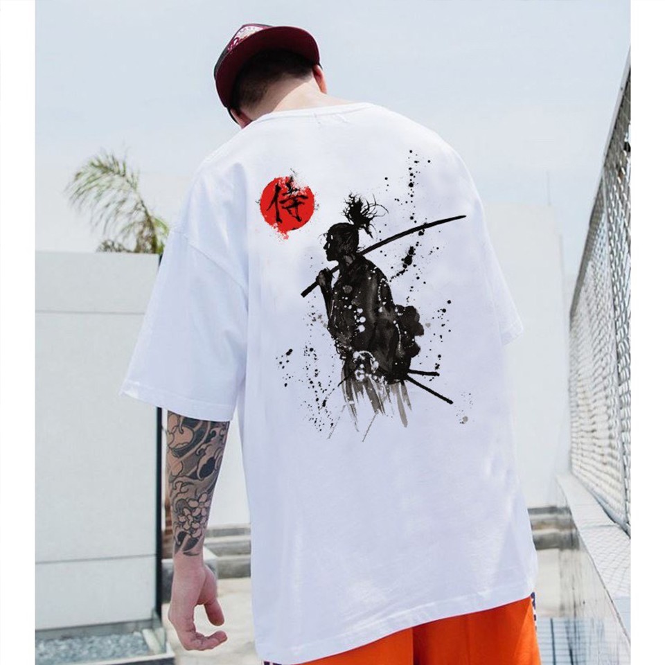 [HCM](VIDEO + ẢNH THẬT) Áo Tay Lỡ Unisex Samurai Thư Pháp Cao Cấp | Samurai Japanese