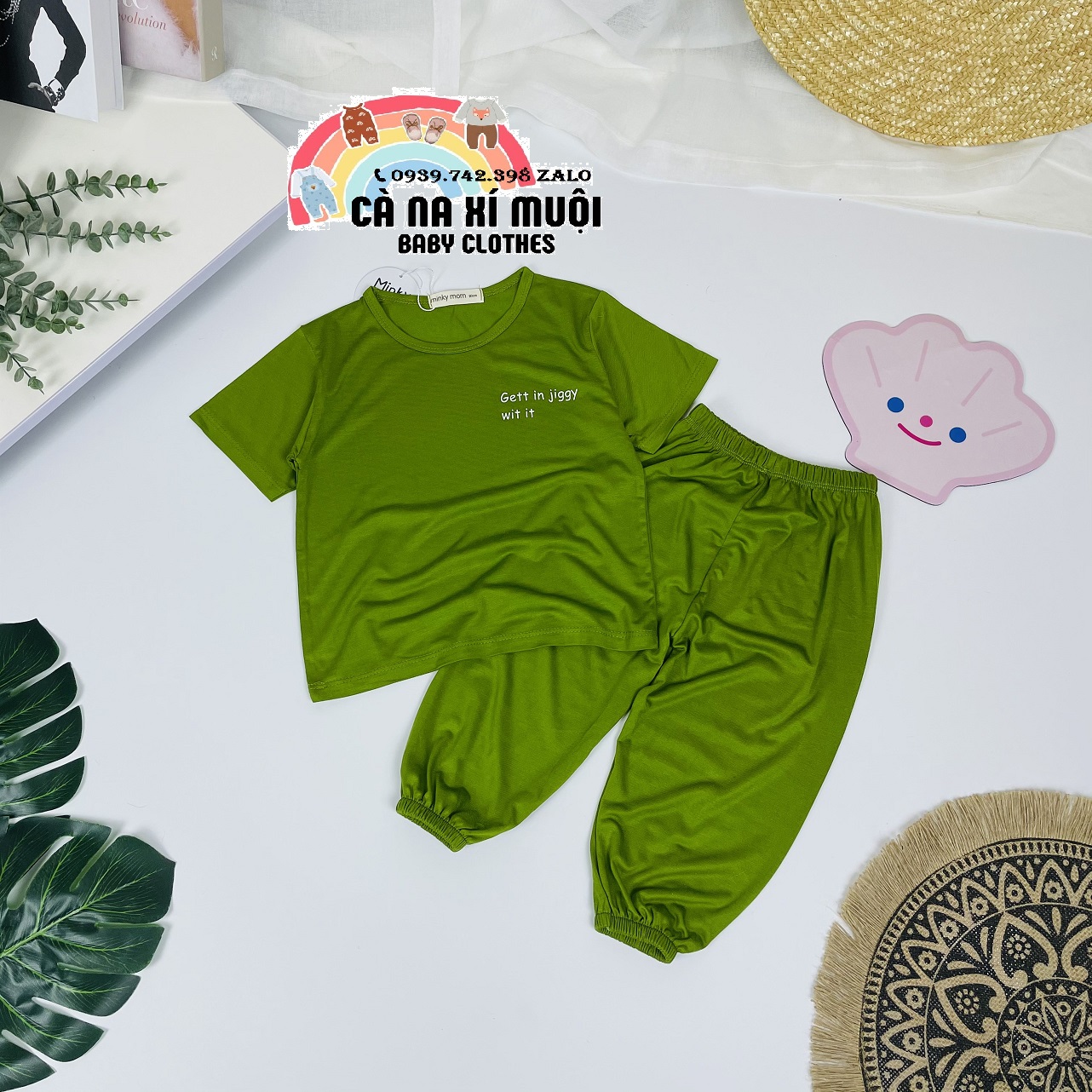 FULLSIZE(7-26kg)7 Màu Bộ ALIBABA Thun Lạnh Hàng Chuẩn Họa Tiết Dể Thương Cho Bé Gái Bé Trai