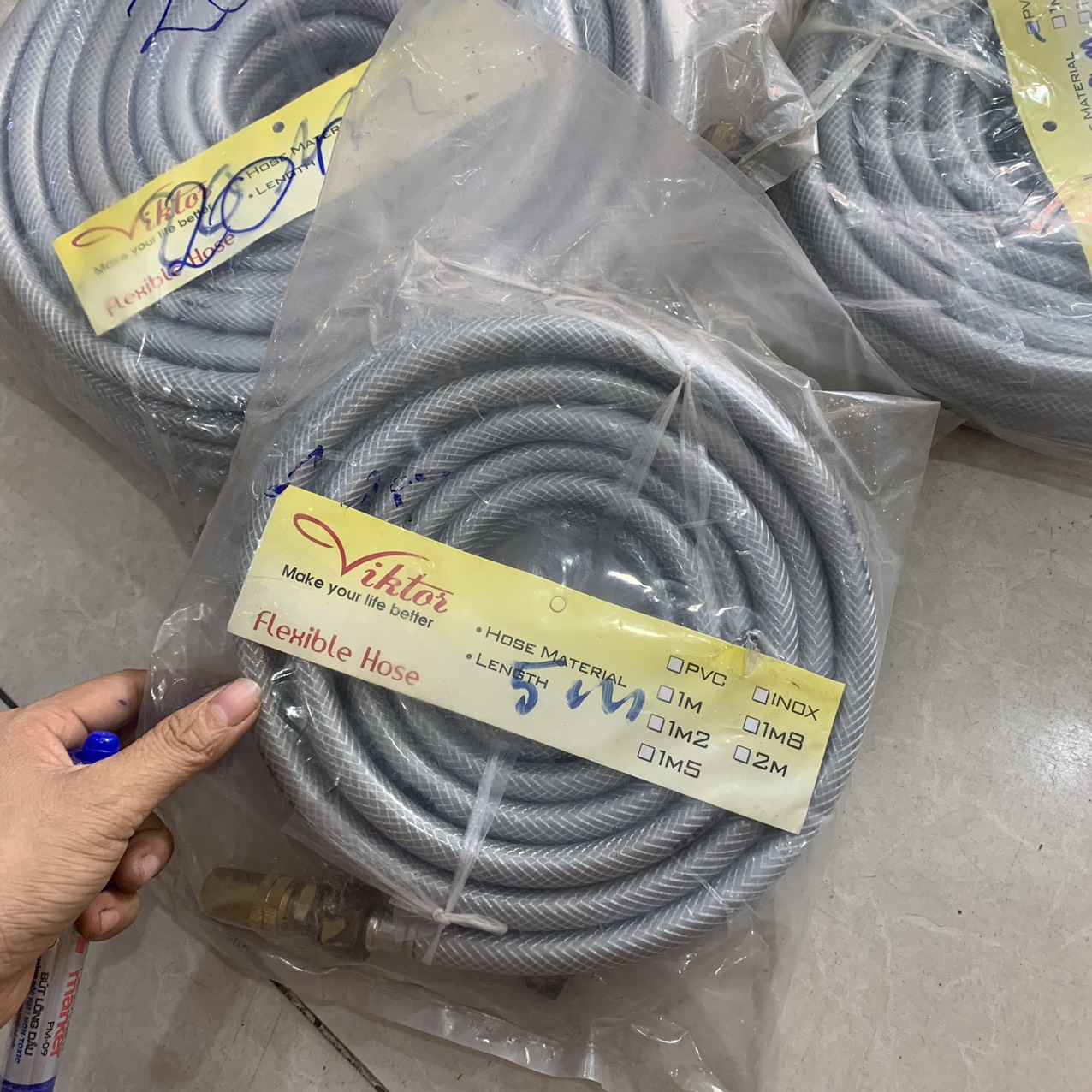 bộ vòi xịt rửa xe, tưới cây... tăng áp