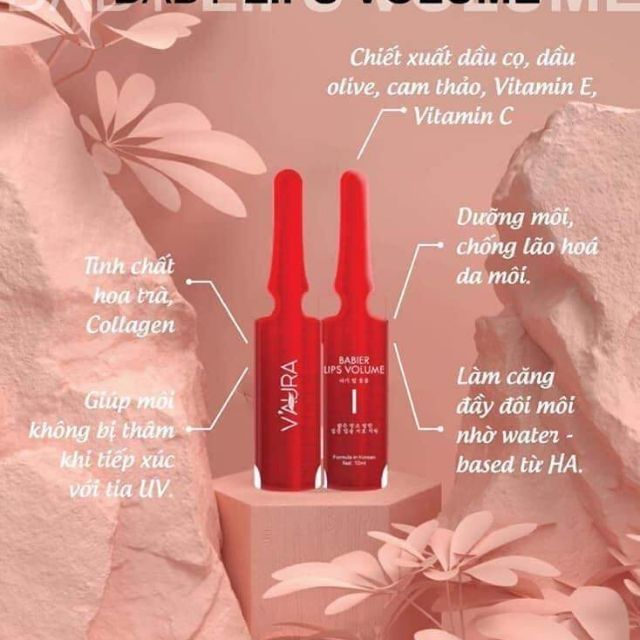 Tinh Chất Cấy Màu Môi Vaura Babier Lips Volume
