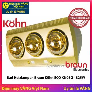 Đèn sưởi nhà tắm 3 bóng Braun Kohn Eco KN03G thumbnail
