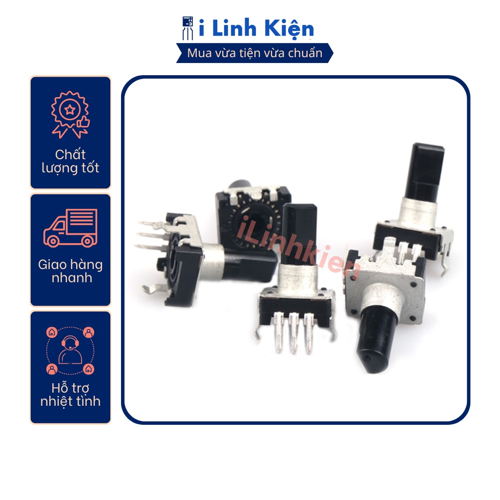 Công tắc volume vô cấp EC12 15mm 3 chân