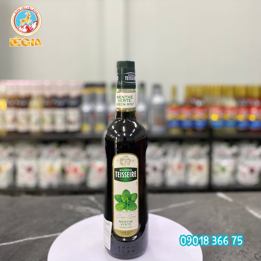 Siro teisseire bạc hà xanh 700ml - teisseire green mint syrup