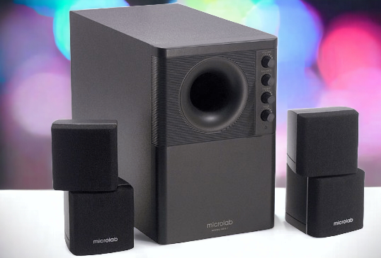 Loa máy tính Microlab X-2 (2.1) 46W (Đen) - Hàng Chính Hãng