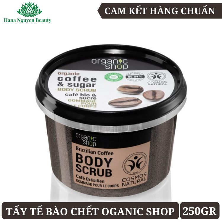 Tẩy tế bào chết body organic shop 250gram
