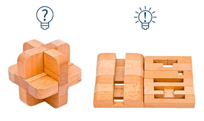 Giải đố gỗ Wood puzzle IQ