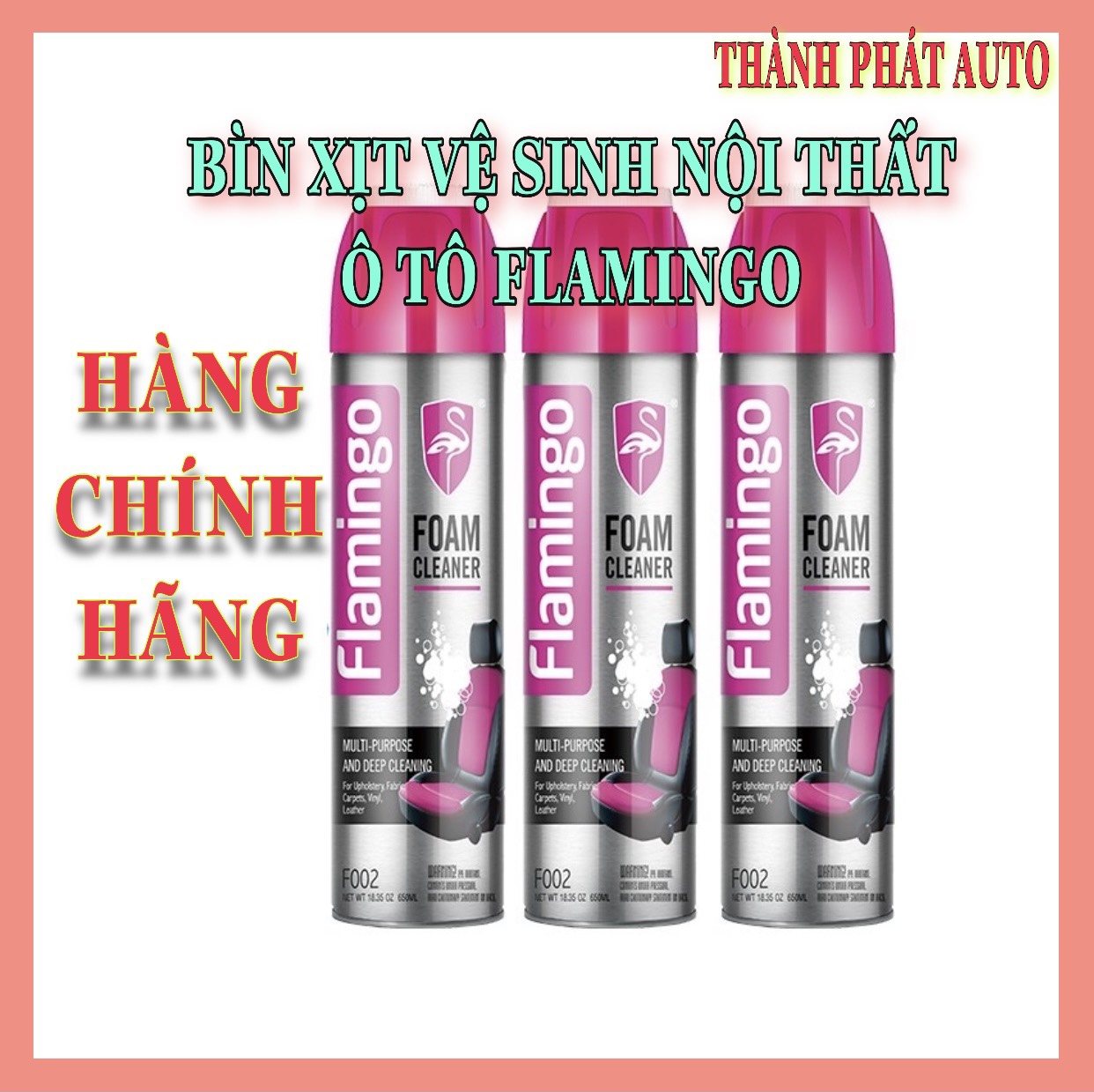 Xịt bọt đa năng vệ sinh nội thất ô tô tẩy vết bẩn bề mặt nỉ da nhựa vải