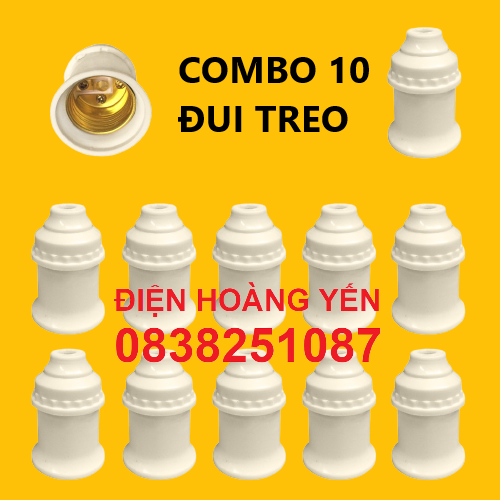 [HCM]10 Đui đèn E27 đuôi xoáy 27mm treo thả thông dụng