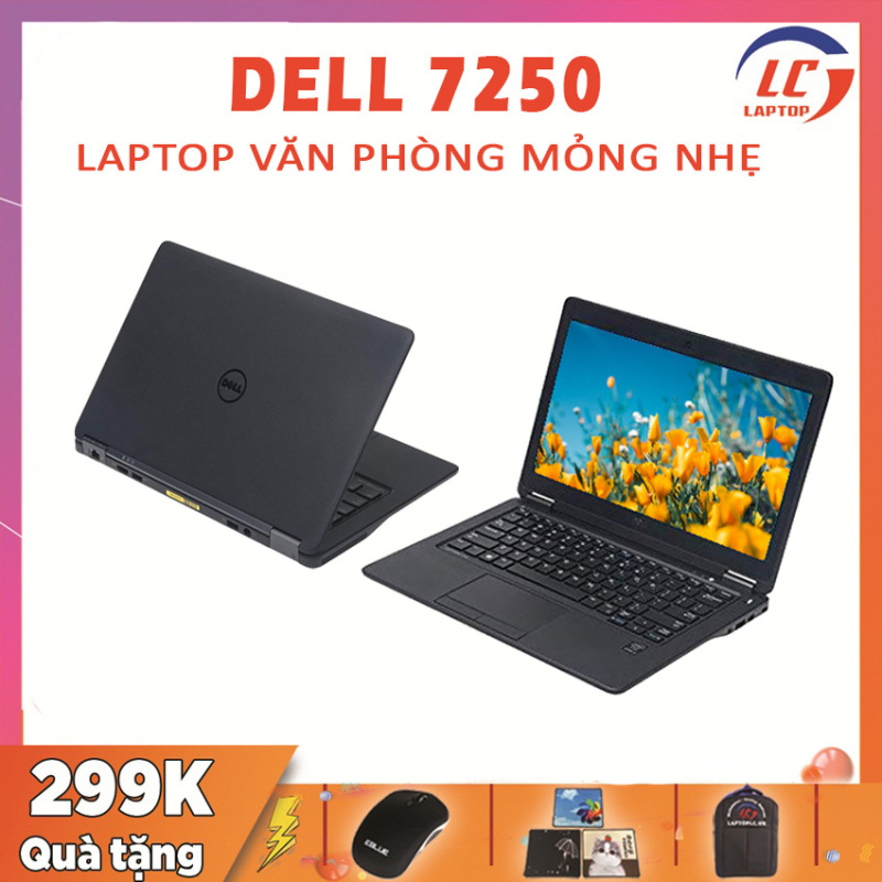 Laptop Đồ Họa, Laptop Chơi Game Dell Latitude 7250, i7-5600U, VGA Intel HD Graphics 5500, Màn 12.5 HD, Laptop Dell